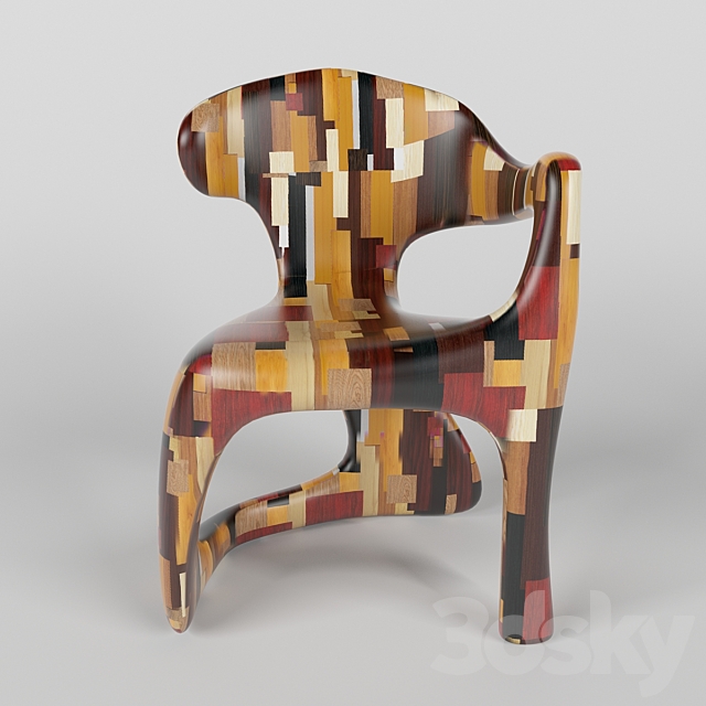 Armchair Chapiteau 3ds Max - thumbnail 1