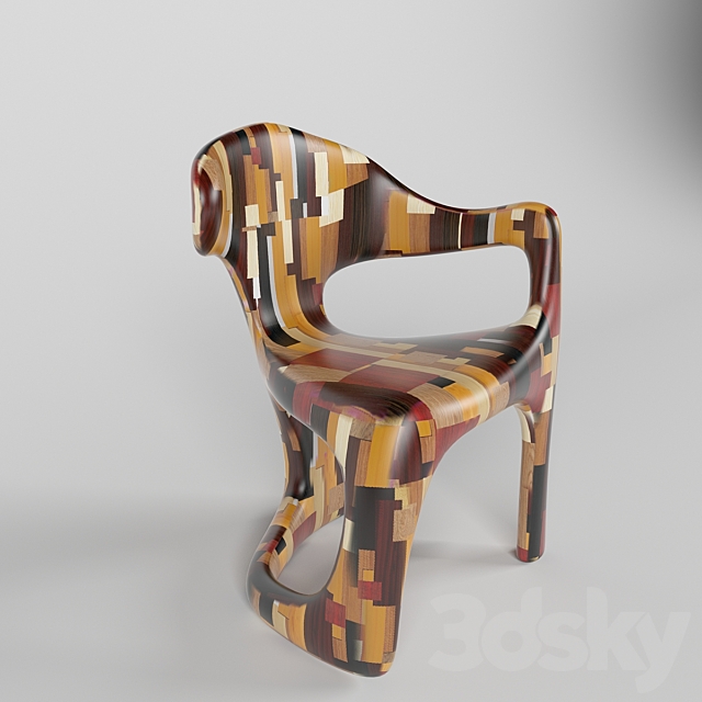 Armchair Chapiteau 3ds Max - thumbnail 2