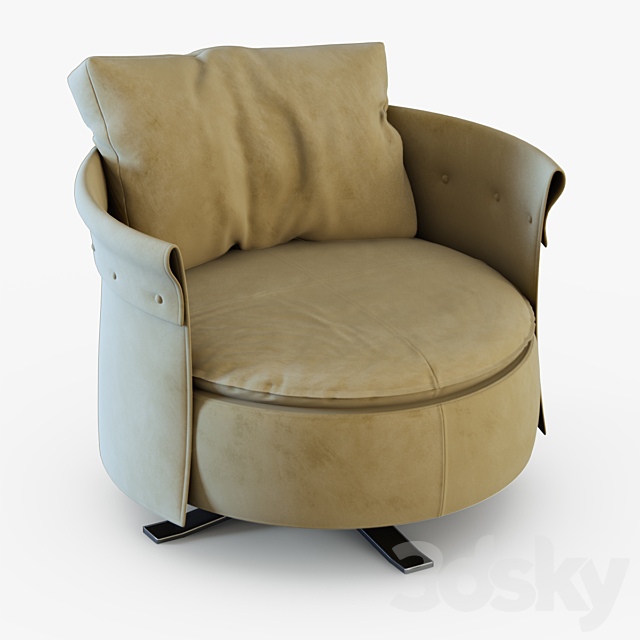 Armchair Charme-longhi 3DSMax File - thumbnail 1