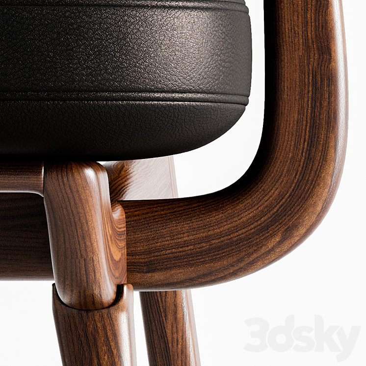 Armchair chita 3DS Max - thumbnail 2