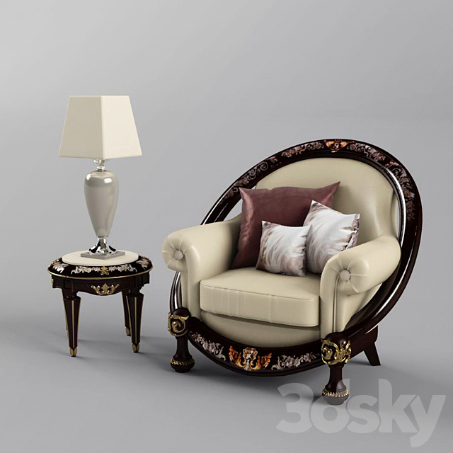 Armchair “Citterio” 3DSMax File - thumbnail 1