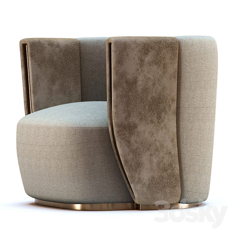 Armchair Classic 3DS Max - thumbnail 2