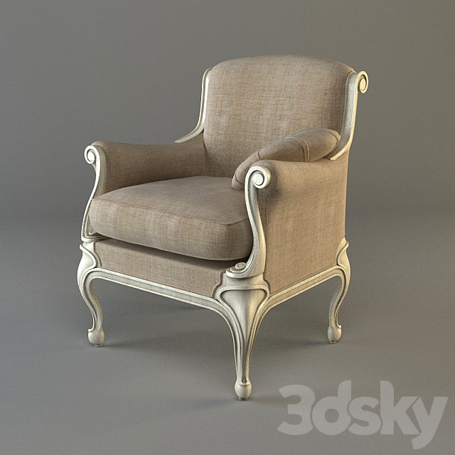 armchair classic 3DSMax File - thumbnail 1