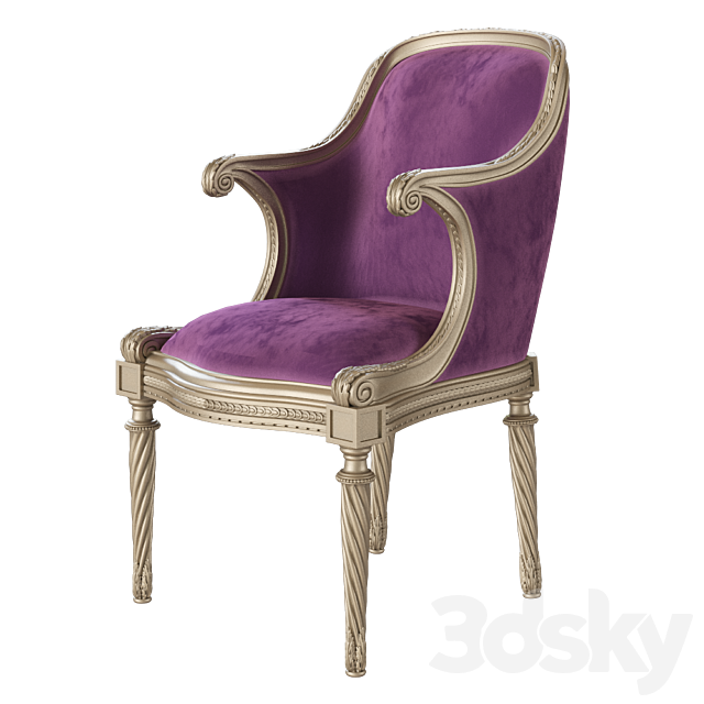 armchair Classic 3DSMax File - thumbnail 1