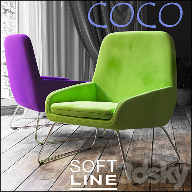 Armchair COCO 3DSMax File - thumbnail 1