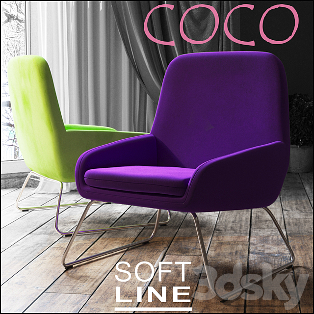 Armchair COCO 3DSMax File - thumbnail 2