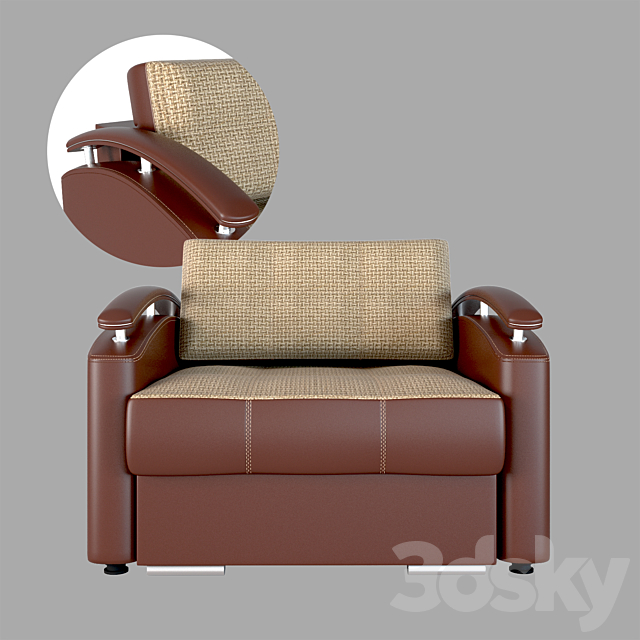 Armchair “Comfort 36” or “Luigi” 3DSMax File - thumbnail 1