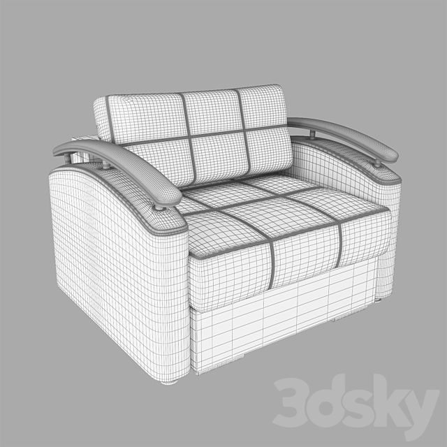 Armchair “Comfort 36” or “Luigi” 3DSMax File - thumbnail 3