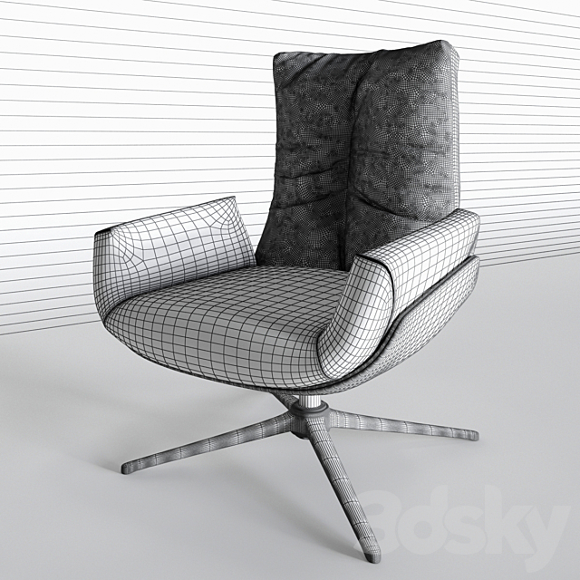 armchair COR Cordia Lounge 3ds Max - thumbnail 2