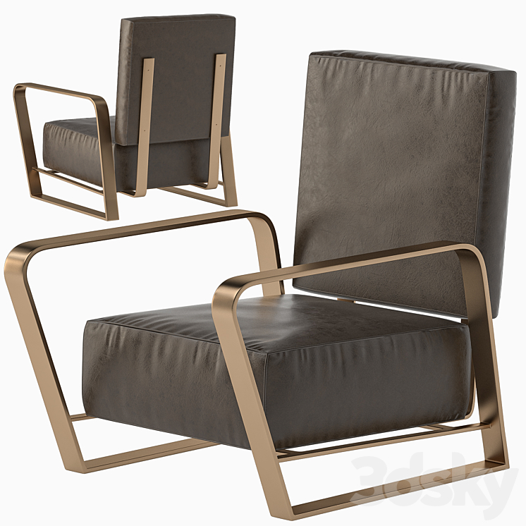 Armchair Corliss 3DS Max - thumbnail 1