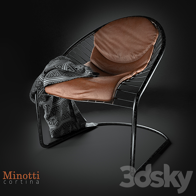 Armchair Cortina 3DSMax File - thumbnail 1