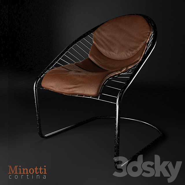 Armchair Cortina 3DSMax File - thumbnail 2