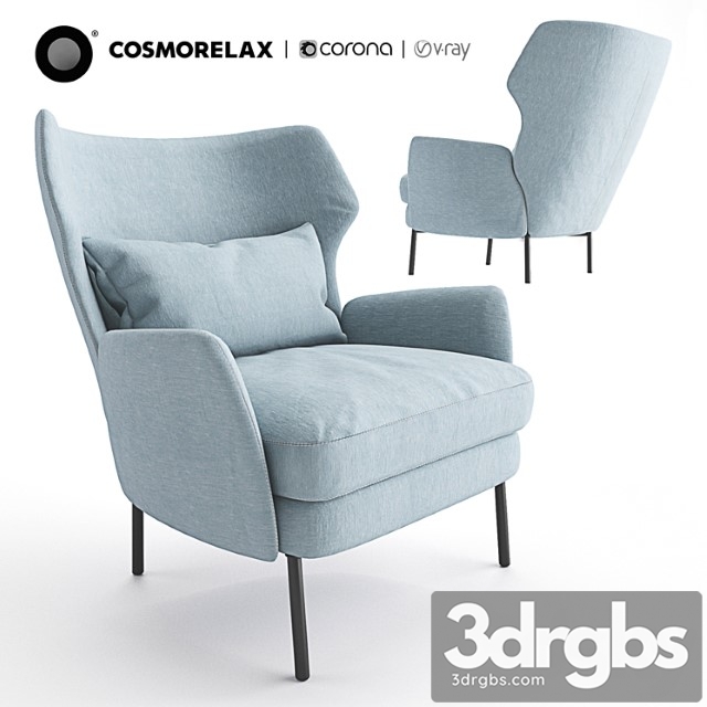 Armchair cosmorelax alex 3dsmax Download - thumbnail 1