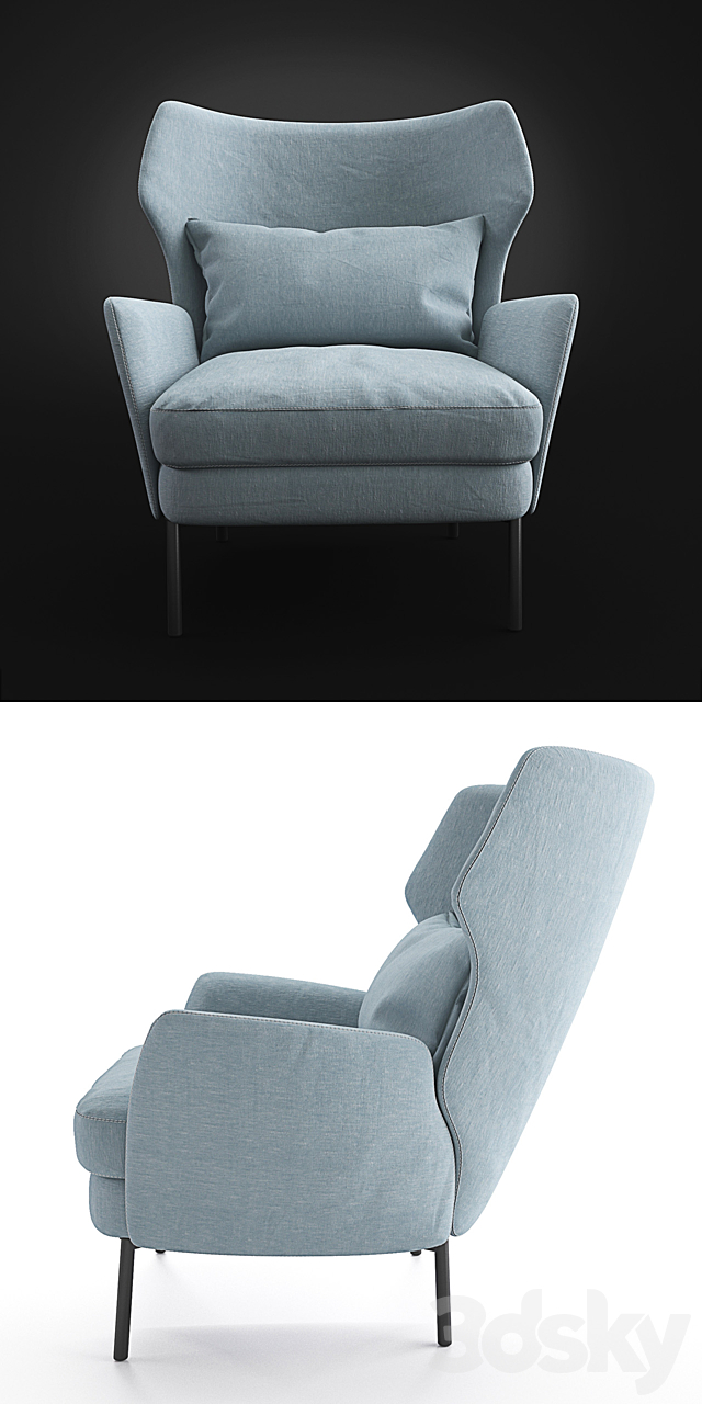 Armchair Cosmorelax Alex 3DSMax File - thumbnail 2