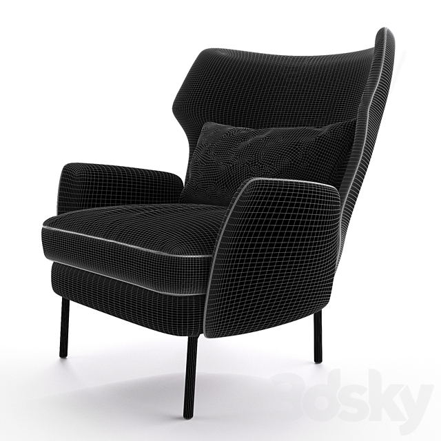 Armchair Cosmorelax Alex 3DSMax File - thumbnail 3