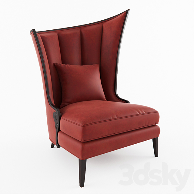 Armchair Courbure Droite 3DSMax File - thumbnail 1