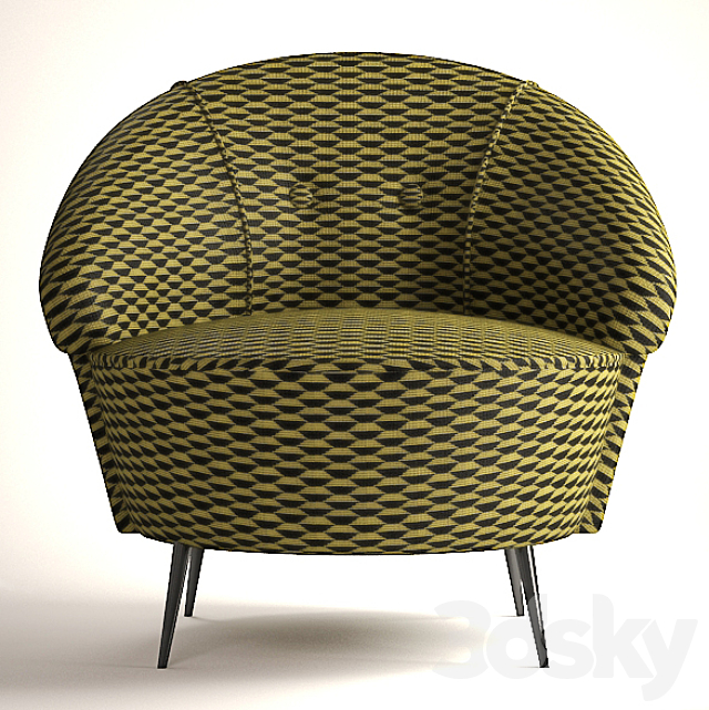 Armchair CREAZIONI Lola 3ds Max - thumbnail 2