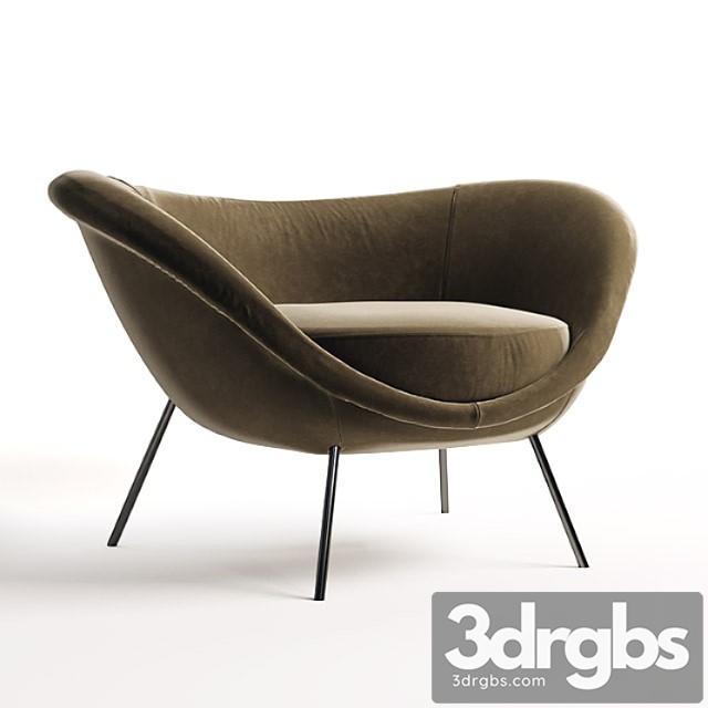 Armchair d.154.2 3dsmax Download - thumbnail 1