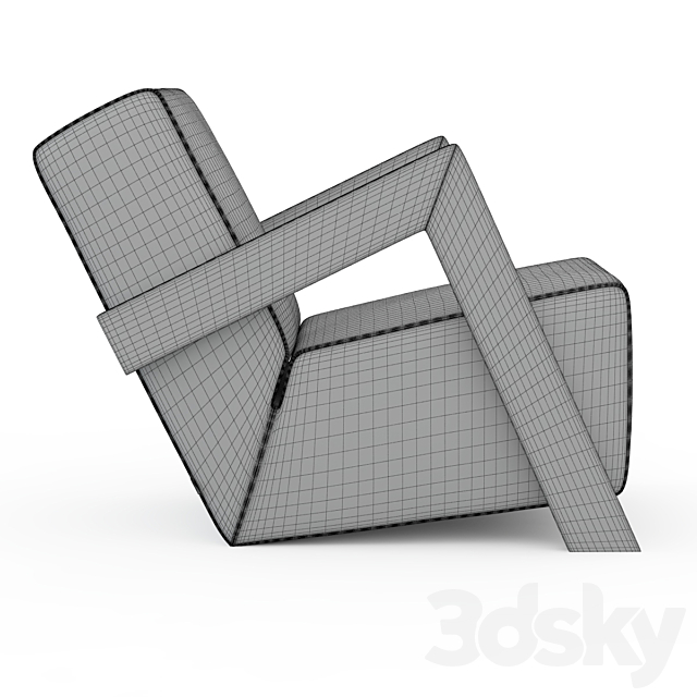 Armchair DADDYS by A Neugebauer 3DS Max Model - thumbnail 2