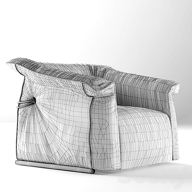 Armchair dandy home Limousine 3DS Max Model - thumbnail 3