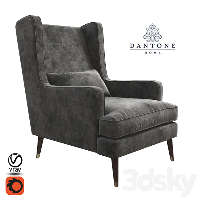 Armchair Dantone Malta 3DSMax File - thumbnail 1