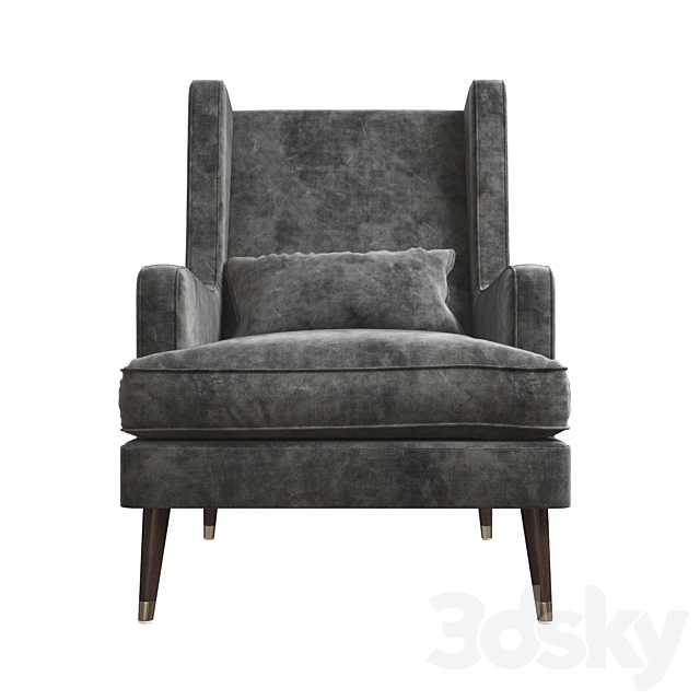 Armchair Dantone Malta 3DSMax File - thumbnail 2