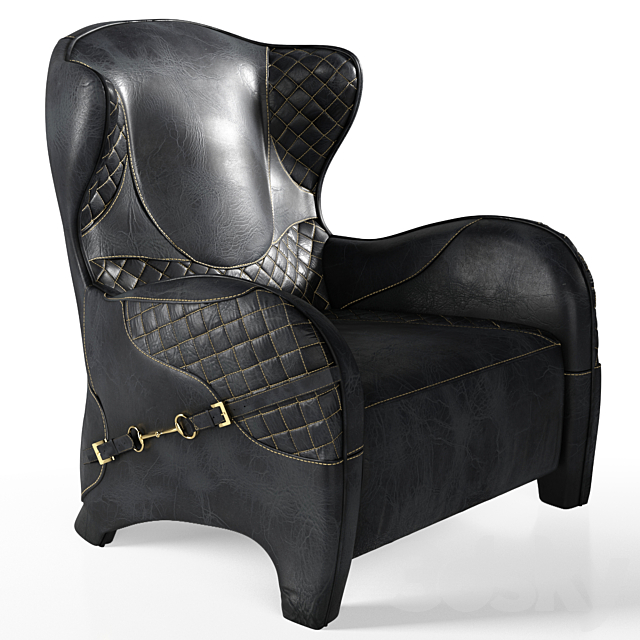 Armchair DB004017 3ds Max - thumbnail 1