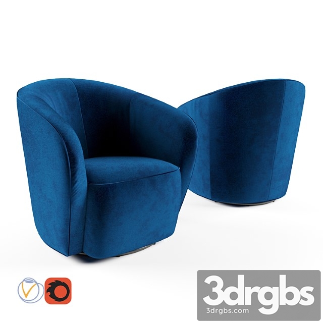 Armchair deephouse megeve 3dsmax Download - thumbnail 1