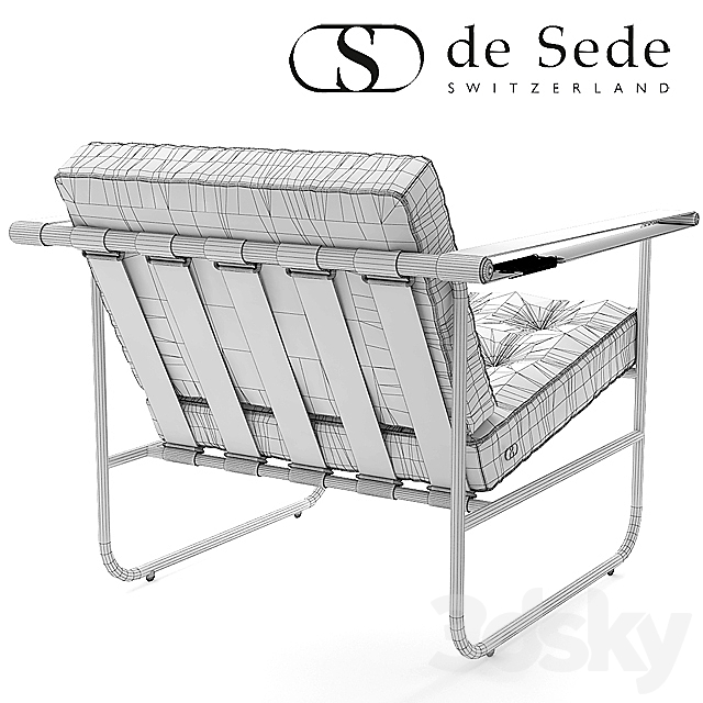 Armchair Desede HE-113 armchair 3DSMax File - thumbnail 3