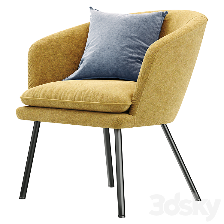 Armchair Dexter from STOOLGROUP 3DS Max Model - thumbnail 2