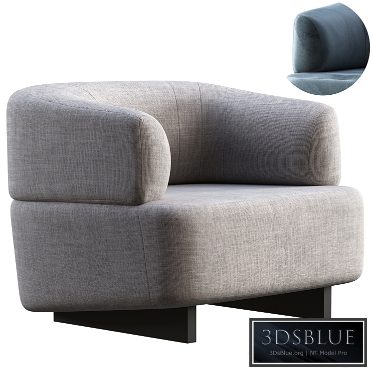 Armchair diemme loft 3DS Max - thumbnail 3