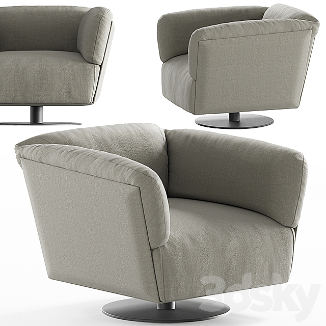 Armchair Ditre Italia Kailua 3DSMax File - thumbnail 1