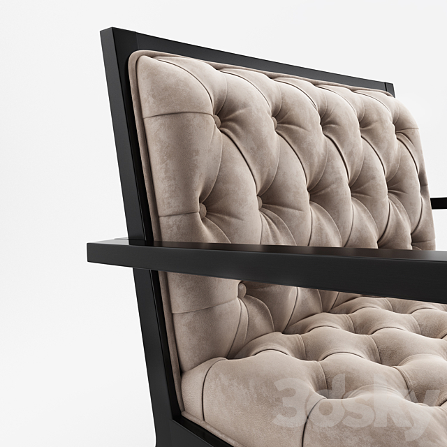 Armchair Dona Vittoria Frigerio by Frigerio Poltrone e Divani 2015 VF6310B 3DSMax File - thumbnail 2