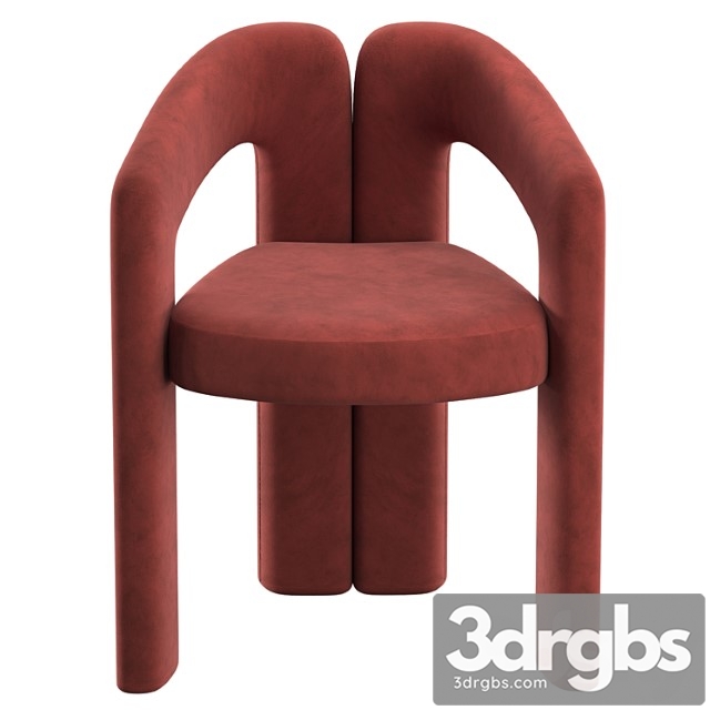 Armchair Dudet by Cassina 3dsmax Download - thumbnail 1