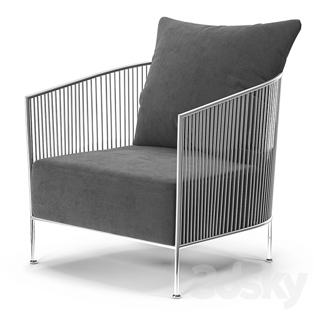 ARMCHAIR EICHHOLTZ 112038 KNOX 3DS Max Model - thumbnail 2