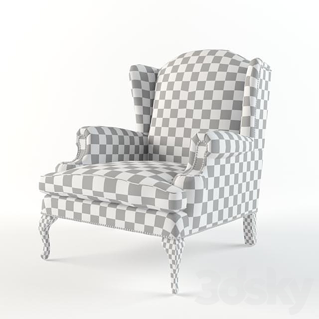 Armchair Eichholtz Chair Frank Sinatra 3DSMax File - thumbnail 2