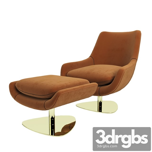 Armchair Elba By Domkapa 3dsmax Download - thumbnail 1