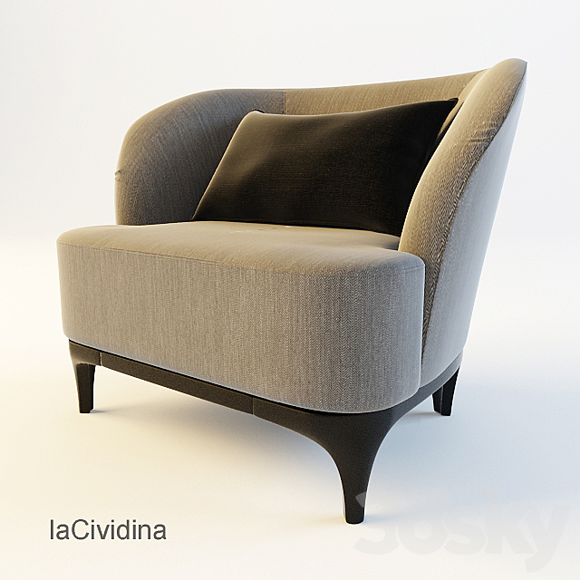 Armchair Elle 3DSMax File - thumbnail 1