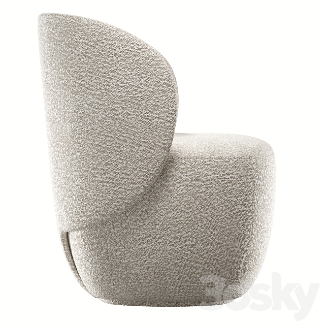 Armchair Ellipse E5.1 3DS Max Model - thumbnail 5