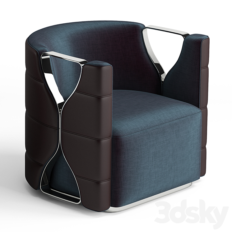 Armchair elve luxury 3DS Max - thumbnail 1