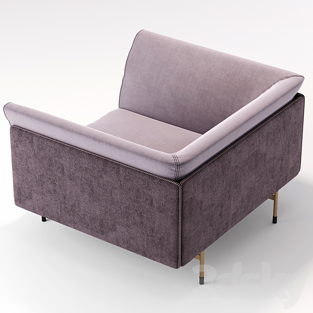 Armchair ENNE CORIO 3ds Max - thumbnail 2