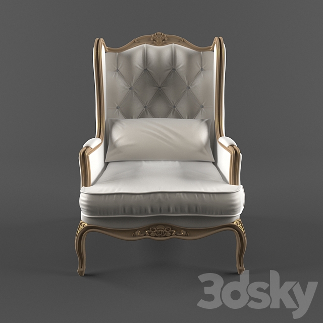 Armchair Essepi Poltrone 3DS Max Model - thumbnail 2