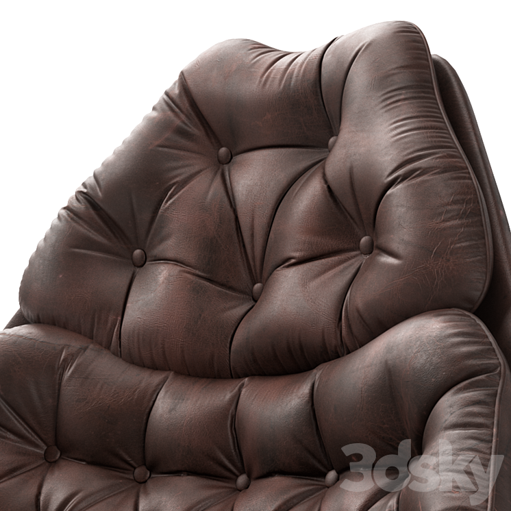 Armchair F588 (Studio TK) 3DS Max Model - thumbnail 2