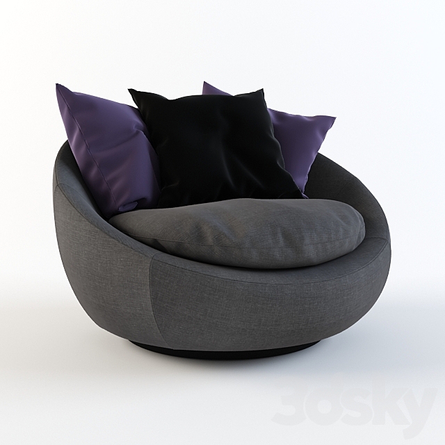 Armchair Fabbrica Kiss 3DSMax File - thumbnail 1