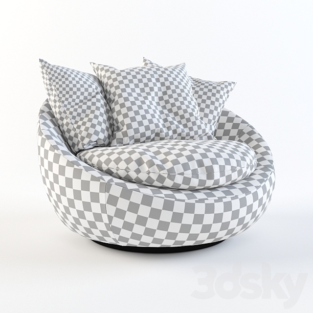 Armchair Fabbrica Kiss 3DSMax File - thumbnail 2