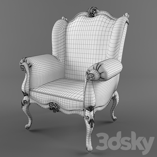 Armchair Fanteri 3DSMax File - thumbnail 2