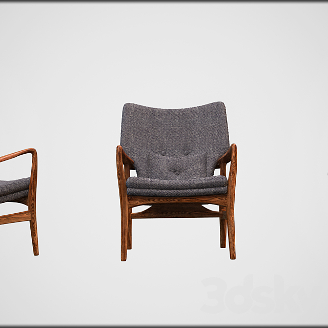 Armchair Fauteuil Peggy 3DSMax File - thumbnail 2