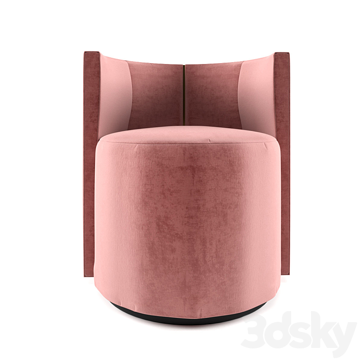 Armchair Fendi casa LouLou 3DS Max - thumbnail 1