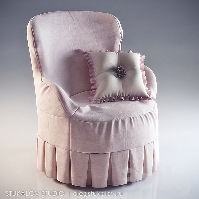 Armchair Ferretti & Ferretti 3ds Max - thumbnail 3