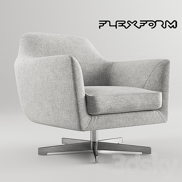 Armchair Flexform Luce 3DSMax File - thumbnail 1